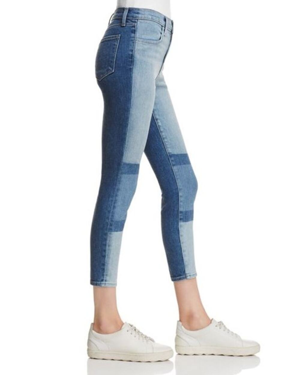 J Brand Alana High Rise Crop Jeans Soho Colorblock Size 25
